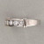 Vintage Wedding Band Ring .70ct 7 Diamond Ideal Cut Platinum Size 7 3/4