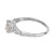 Art Deco Platinum Engagement Ring with 0.51ct Light Brown Diamond