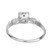 Art Deco Platinum Engagement Ring with 0.51ct Light Brown Diamond