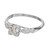 Art Deco Platinum Engagement Ring with 0.51ct Light Brown Diamond