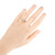 Art Deco Platinum Engagement Ring with 0.51ct Light Brown Diamond