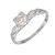 Art Deco Platinum Engagement Ring with 0.51ct Light Brown Diamond