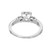 Vintage Engagement Ring 1953 Art Deco .63ct Transitional Diamond Platinum