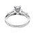 GIA .99 Carat Princess Cut Diamond Platinum Three-Stone Engagement Ring