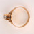 Vintage Victorian 14k Pink Gold Hand Engraved .33 ct Diamond Ring