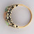 Vintage Three Stone 9k Yellow Gold 1.73ct Blue Green Opal Ring
