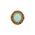 3.50 Carat Blue Green Opal 14k Yellow Gold Cocktail Ring