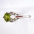 Filigree Art Deco 14k White Gold 1.05ct Peridot Vintage Ring