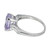 GIA 2.71 Carat Violet Sapphire Diamond Platinum Art Deco Engagement Ring
