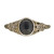 Estate 1920’S 2.0ct Star Sapphire Engraved Filigree Bead Diamond Platinum Ring
