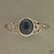 Estate 1920’S 2.0ct Star Sapphire Engraved Filigree Bead Diamond Platinum Ring