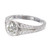 Peter Suchy 1.32 Carat Diamond Split Shank Platinum Engagement Ring
