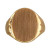 Vintage Yard Solid 14k  Brushed Gold Size 9 Signet Ring 18mm Wide American