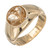 2.50 Carat Rutile Quartz Natural Yellow Dome Gold Ring