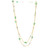 GIA Certified 17.00 Carat Emerald Diamond by the Yard Style Gold Chain Necklace