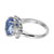 Peter Suchy GIA 8.97 Carat Oval Sapphire Diamond Platinum Engagement Ring