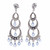 Lavender Sapphire Diamond Briolette Chandelier Earrings