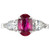 Peter Suchy GIA Certified 2.02 Carat Ruby Diamond Platinum Engagement Ring