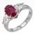 Peter Suchy GIA Certified 2.02 Carat Ruby Diamond Platinum Engagement Ring