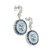 Charles Krypell 10.56 Carat Oval Aqua Sapphire Diamond Gold Dangle Earrings