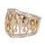  Parviz  .70 Carat Diamond White Yellow Rose Gold Diamond Band Ring 