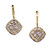 Bellarri Hava 13.43 Carat Amethyst Diamond Gold Dangle Earrings
