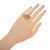 2.70 Carat Multi Color Pear Sapphire Diamond Gold Band Ring