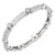 .90 Carat Diamond White Gold Byzantine Bracelet