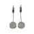 Vintage 1970 14k White Gold Dangle Earrings Italian