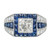 Antique Art Deco Engagement Ring 1.48ct Cushion Cut Diamond Platinum Diamond