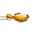Vintage 1960 Free Form 7.50ct Citrine Brown Diamond 14k Yellow Gold Pendant 
