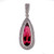 Pink Tourmaline 1.70ct 14k White Gold Diamond Halo Pendant