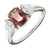 Natural Orange Red Spinel 1.39ct  Dana 14k White Gold Marquise Diamond Ring 