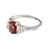 Natural Orange Red Spinel 1.39ct  Dana 14k White Gold Marquise Diamond Ring 