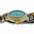 Ladies Baume & Mercier Riviera 18k Steel Watch Custom Colored Blue Dial 