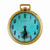 Hamilton Pocket Pendant 14k Watch Refinished Custom Colored Light Blue Dial 
