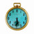 Hamilton Pocket Pendant 14k Watch Refinished Custom Colored Light Blue Dial 