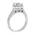 1.55ct Engagement Ring Platinum PSD Kings Crown Halo Design