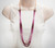 GIA Certified Six-Strand Genuine Ruby Pink Sapphire Bead Necklace