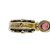 Bellari Silver Pink Gold 18.75ct Prasiolite Quartz Peridot Dangle Pendant 