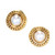 Judith Ripka Mabe Pearl Gold Clip Post Earrings