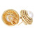 Judith Ripka Mabe Pearl Gold Clip Post Earrings