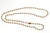 Estate 7mm Akoya Cultured Pearl 26 Inch Strand Necklace 14k Yellow Gold Catch