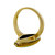 Estate Long Marquise Natural Jadeite Jade 24k Gold Ring