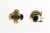 Vintage Cassi Citrine Tourmaline 1960 Clip Post 18k Earrings