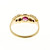 GIA Certified .3 Carat  Natural Red Ruby Diamond Gold Victorian Engagement Ring