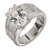 Vintage Rare 5.89ct White, Near Colorless Natural Sapphire Platinum Diamond engagement ring
