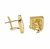 2.77 Color Princess Cut Diamond Gold Square Clip Post Stud Earrings