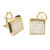2.77 Color Princess Cut Diamond Gold Square Clip Post Stud Earrings