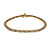 Estate Diamond Bracelet Round Full Cut Baguette 2.75ct 14k Yellow Gold 